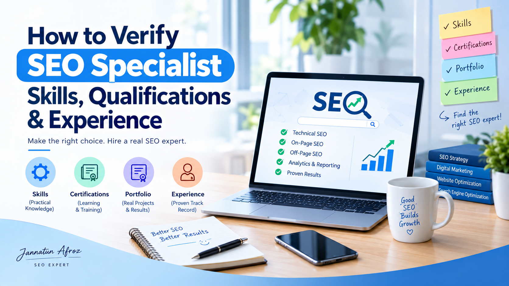 How to verify an SEO specialist's skills, qualifications and experience